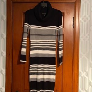 Striped knit dress